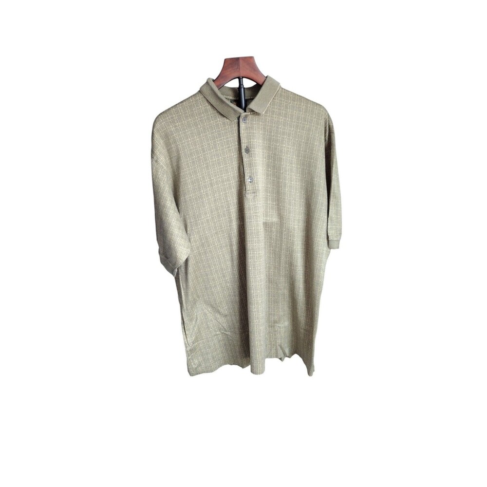 Bobby Jones Masters Golf Polo Shirt Tan Men’s XL Italy Made 100% Cotton Classic